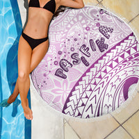 Pasifika Festival Beach Blanket Tribal Pattern Lilac Version