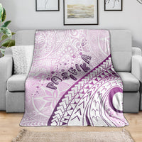 Pasifika Festival Blanket Tribal Pattern Lilac Version