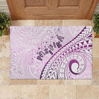Pasifika Festival Rubber Doormat Tribal Pattern Lilac Version LT01 - Polynesian Pride