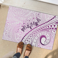 Pasifika Festival Rubber Doormat Tribal Pattern Lilac Version LT01 - Polynesian Pride