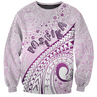 Pasifika Festival Sweatshirt Tribal Pattern Lilac Version LT01 Unisex Purple - Polynesian Pride