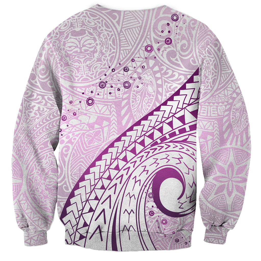 Pasifika Festival Sweatshirt Tribal Pattern Lilac Version LT01 - Polynesian Pride