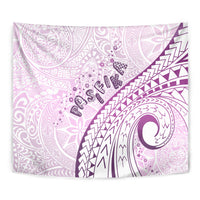 Pasifika Festival Tapestry Tribal Pattern Lilac Version