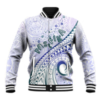 Pasifika Festival Baseball Jacket Tribal Pattern Violet Version LT01 Unisex Purple - Polynesian Pride
