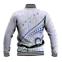 Pasifika Festival Baseball Jacket Tribal Pattern Violet Version LT01 - Polynesian Pride