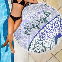 Pasifika Festival Beach Blanket Tribal Pattern Violet Version