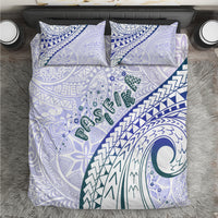 Pasifika Festival Bedding Set Tribal Pattern Violet Version