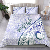 Pasifika Festival Bedding Set Tribal Pattern Violet Version