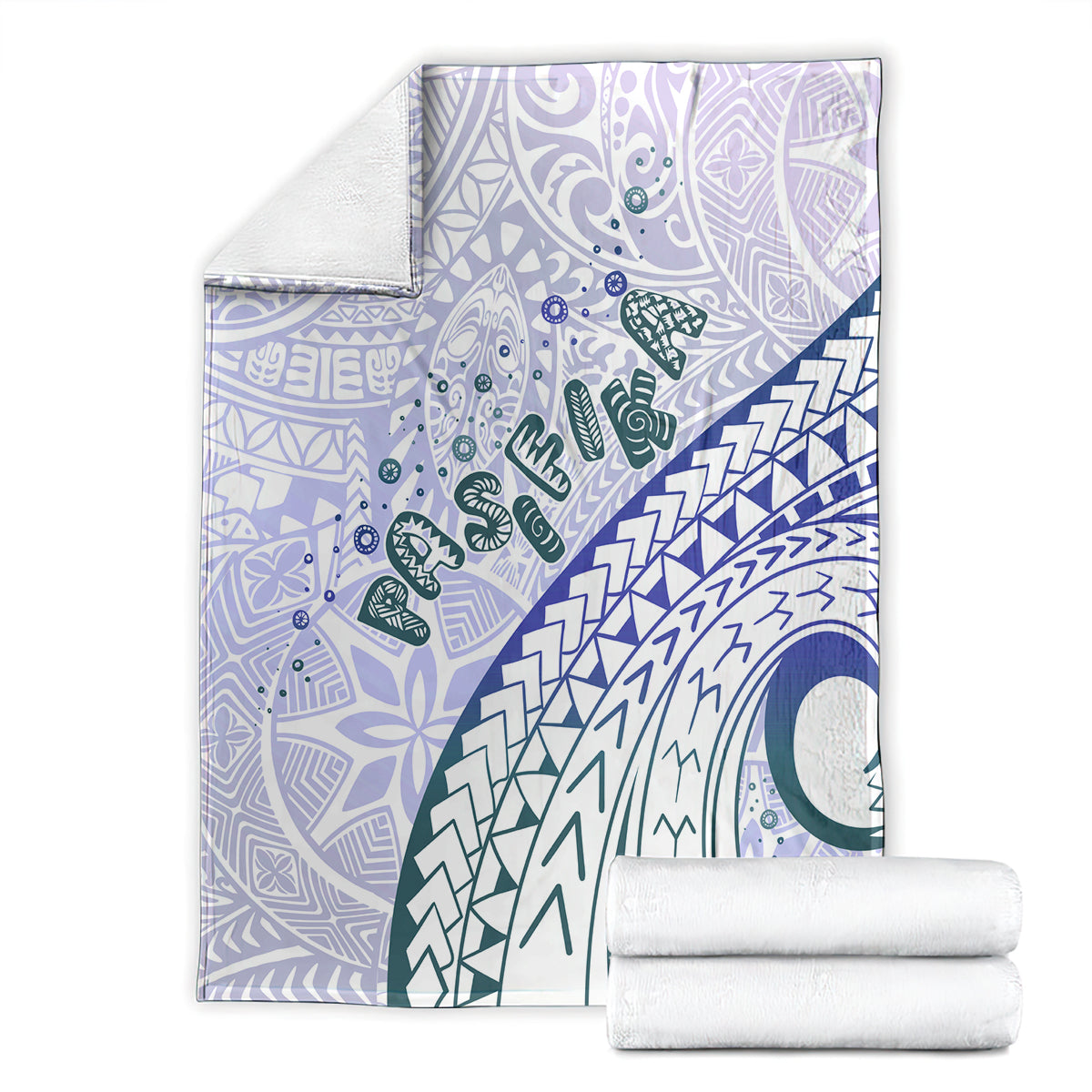 Pasifika Festival Blanket Tribal Pattern Violet Version