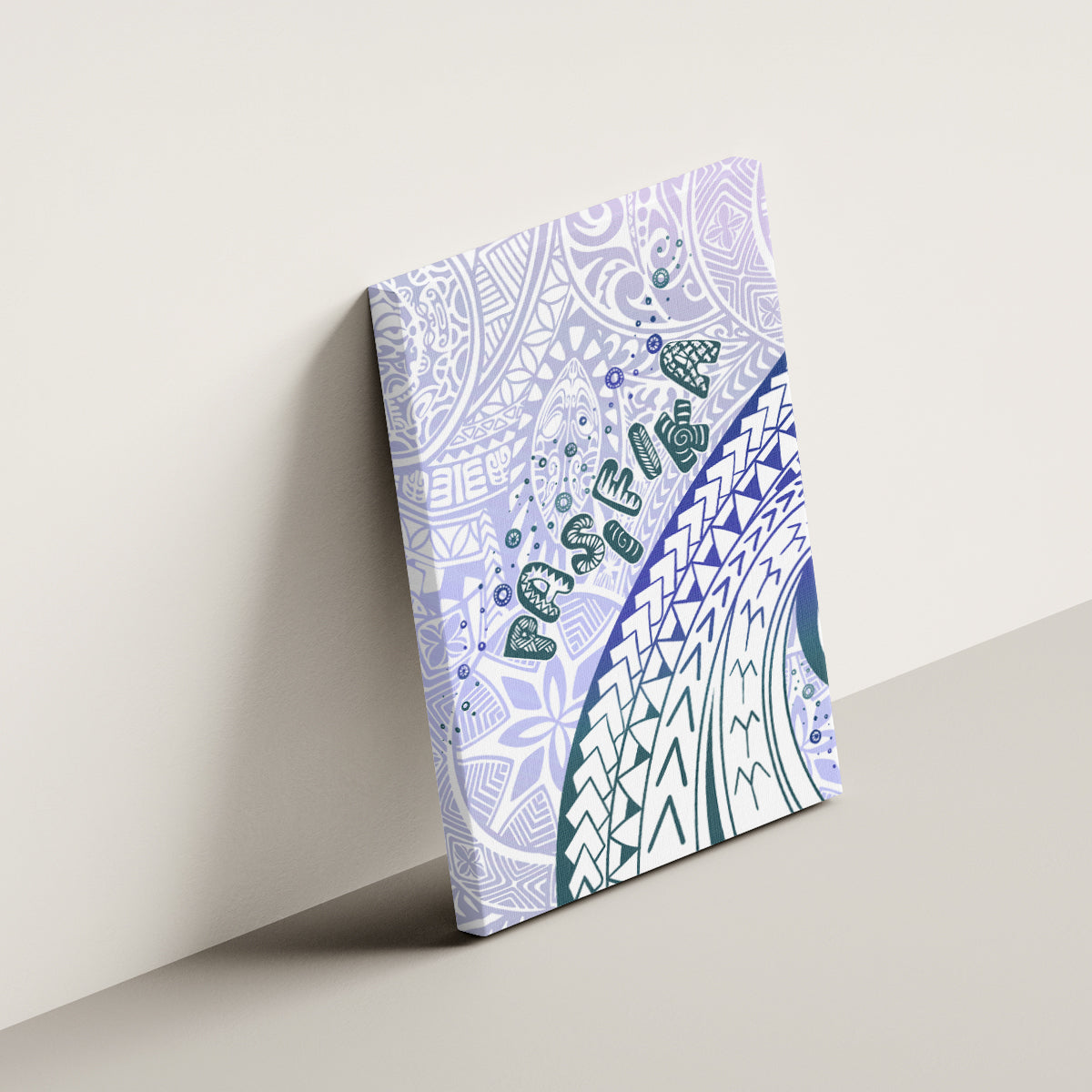 Pasifika Festival Canvas Wall Art Tribal Pattern Violet Version