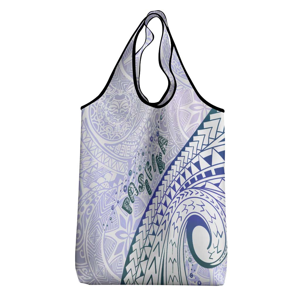 Pasifika Festival Grocery Bag Tribal Pattern Violet Version