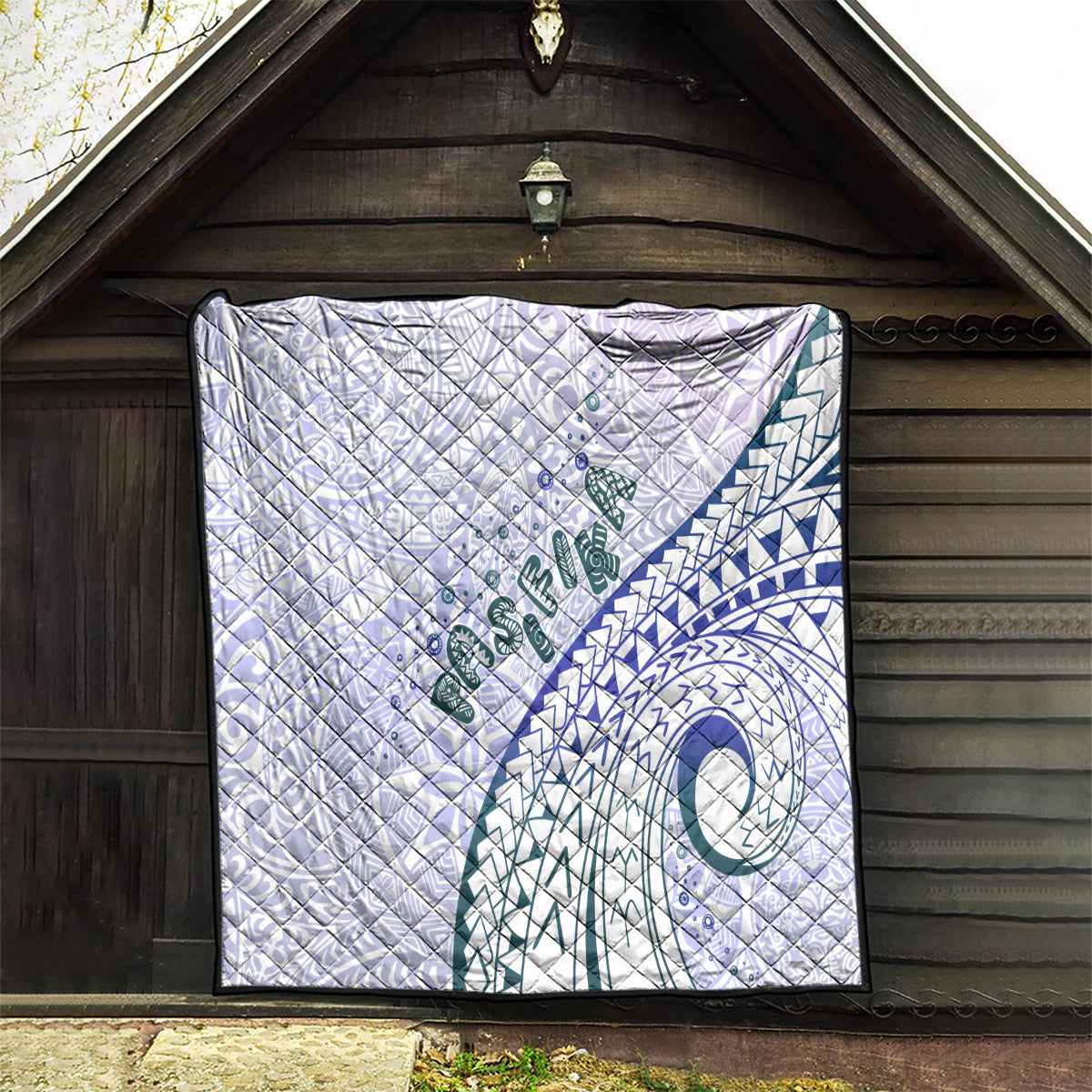 Pasifika Festival Quilt Tribal Pattern Violet Version LT01 - Polynesian Pride