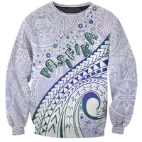 Pasifika Festival Sweatshirt Tribal Pattern Violet Version LT01 Unisex Purple - Polynesian Pride