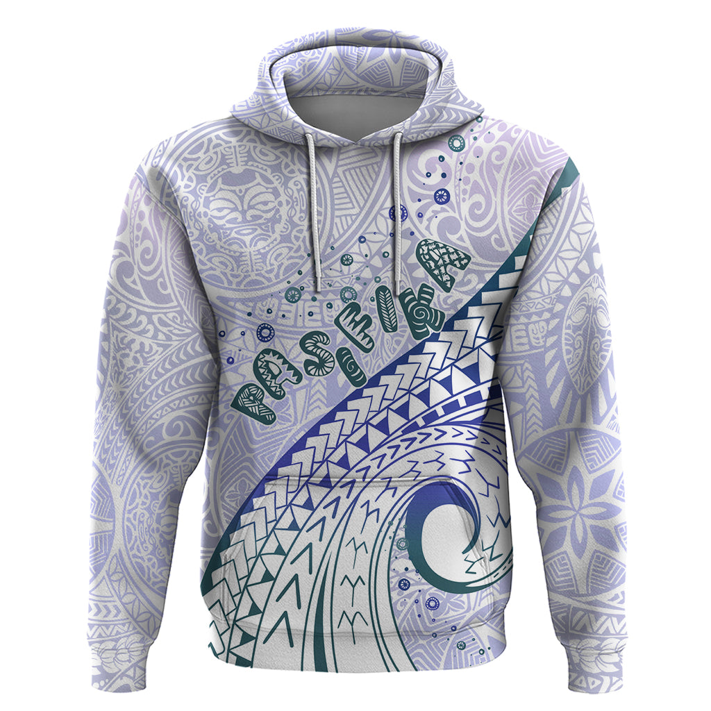Pasifika Festival Zip Hoodie Tribal Pattern Violet Version LT01 Pullover Hoodie Purple - Polynesian Pride