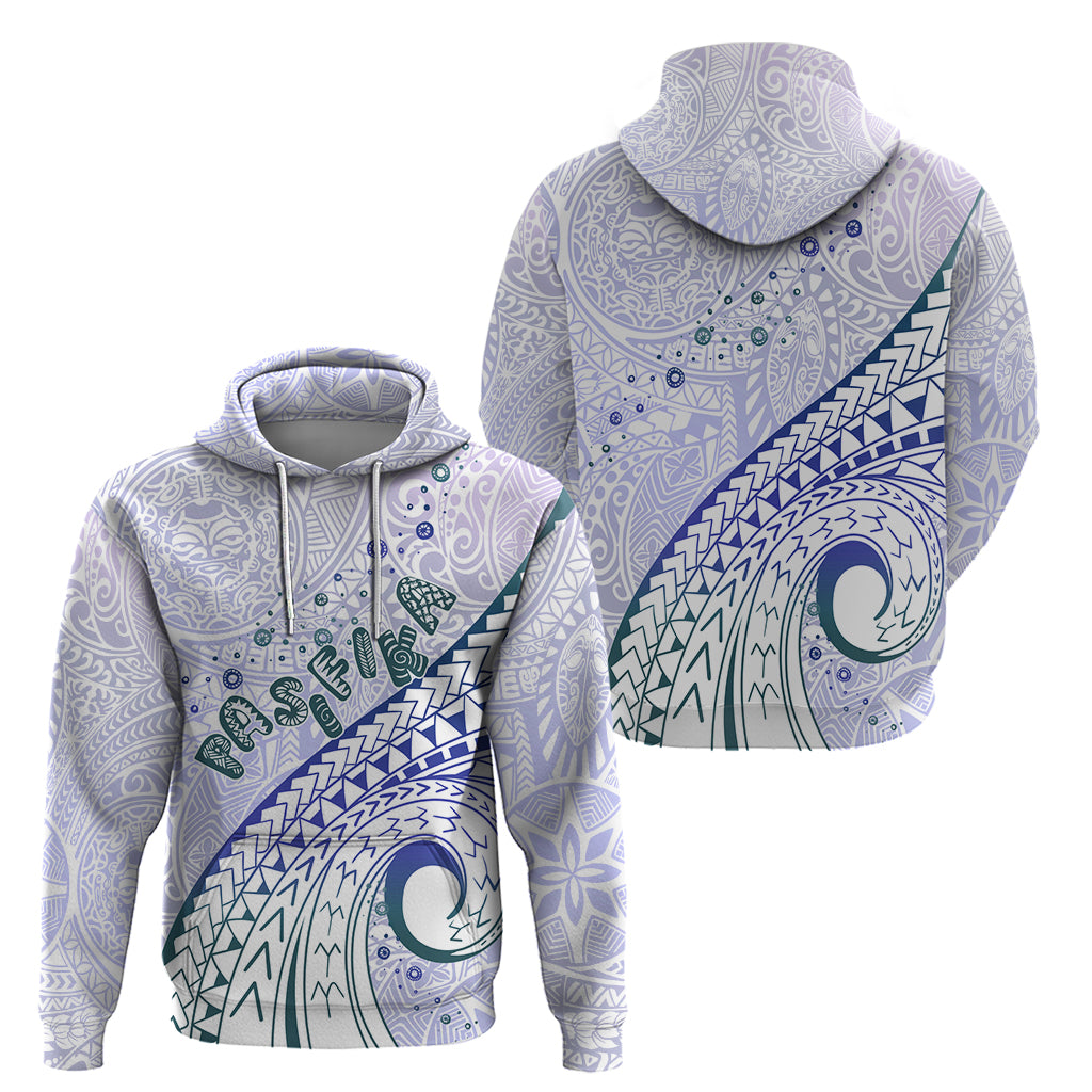 Pasifika Festival Zip Hoodie Tribal Pattern Violet Version LT01 - Polynesian Pride