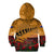 ANZAC Day 2024 Kid Hoodie Silver Fern With A Trumpet Soldier LT01 - Polynesian Pride