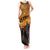 ANZAC Day 2024 Tank Maxi Dress Silver Fern With A Trumpet Soldier LT01 Women Art - Polynesian Pride