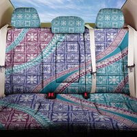 Hawaiian Quilt Pattern Back Car Seat Cover Purple Blue Color Mixed - Polynesian Pride