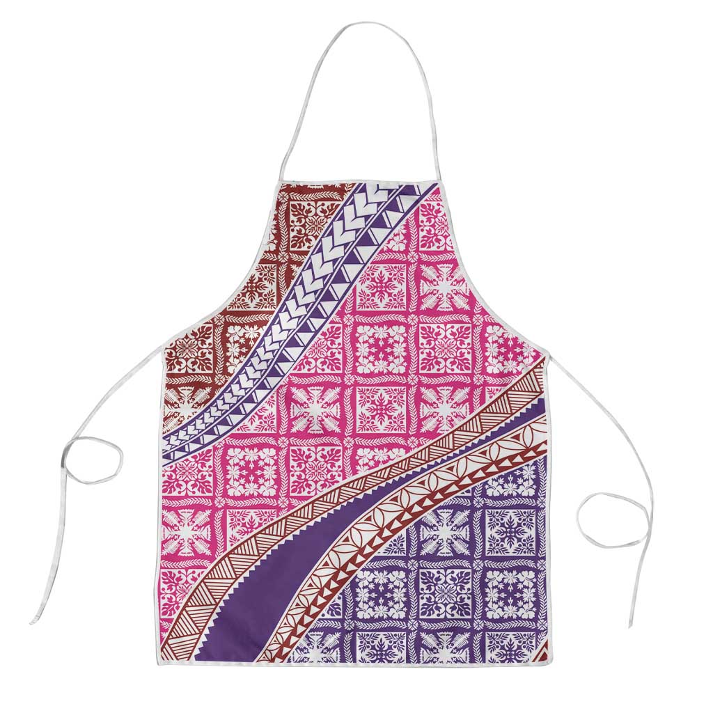 Hawaiian Quilt Pattern Apron Sweet Color Mixed - Polynesian Pride