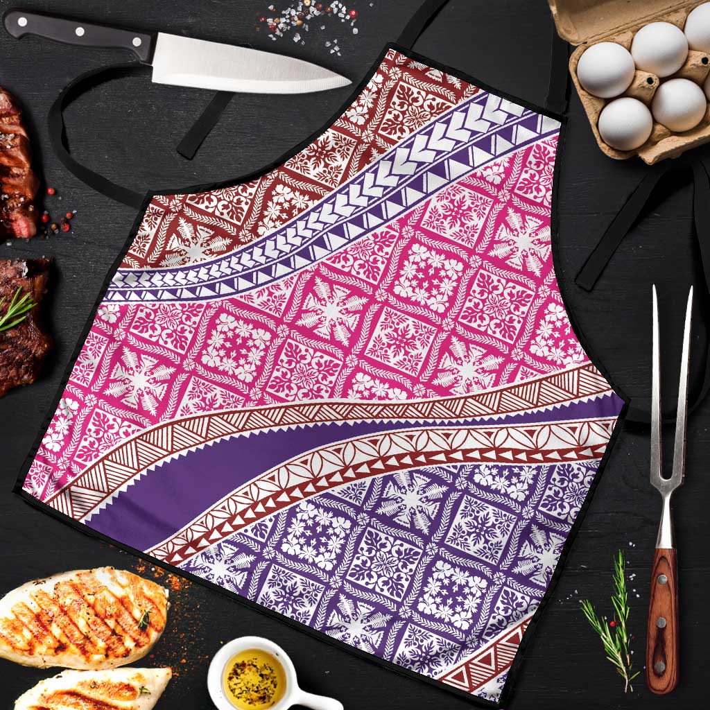 Hawaiian Quilt Pattern Apron Sweet Color Mixed - Polynesian Pride