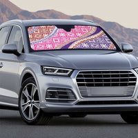 Hawaiian Quilt Pattern Auto Sun Shade Sweet Color Mixed - Polynesian Pride