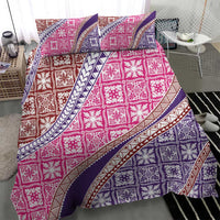 Hawaiian Quilt Pattern Bedding Set Sweet Color Mixed - Polynesian Pride