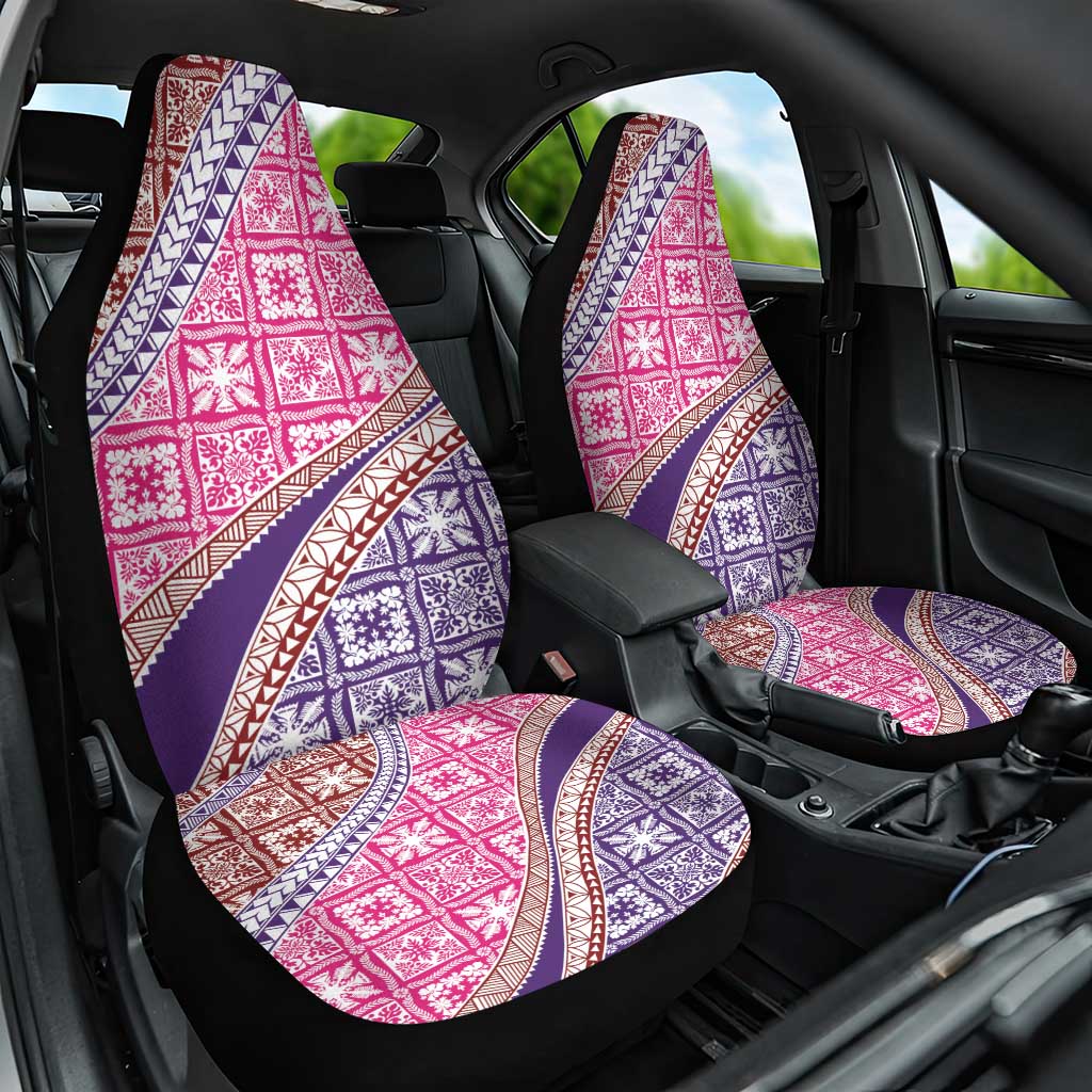 Hawaiian Quilt Pattern Car Seat Cover Sweet Color Mixed - Polynesian Pride