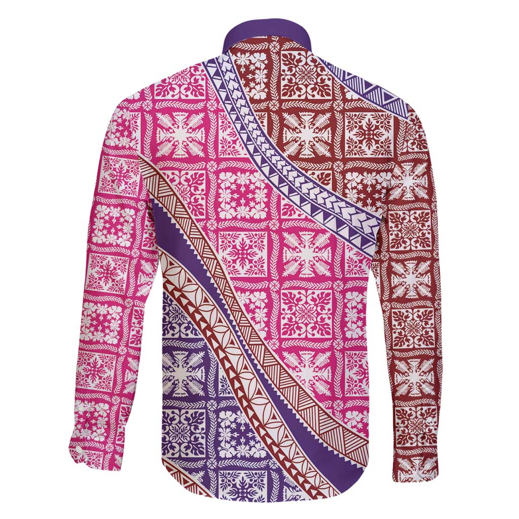 Hawaiian Quilt Pattern Family Matching Short Sleeve Bodycon Dress and Hawaiian Shirt Sweet Color Mixed - Polynesian Pride