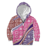 Hawaiian Quilt Pattern Kid Hoodie Sweet Color Mixed - Polynesian Pride