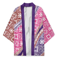 Hawaiian Quilt Pattern Kimono Sweet Color Mixed - Polynesian Pride