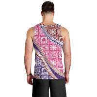 Hawaiian Quilt Pattern Men Tank Top Sweet Color Mixed - Polynesian Pride