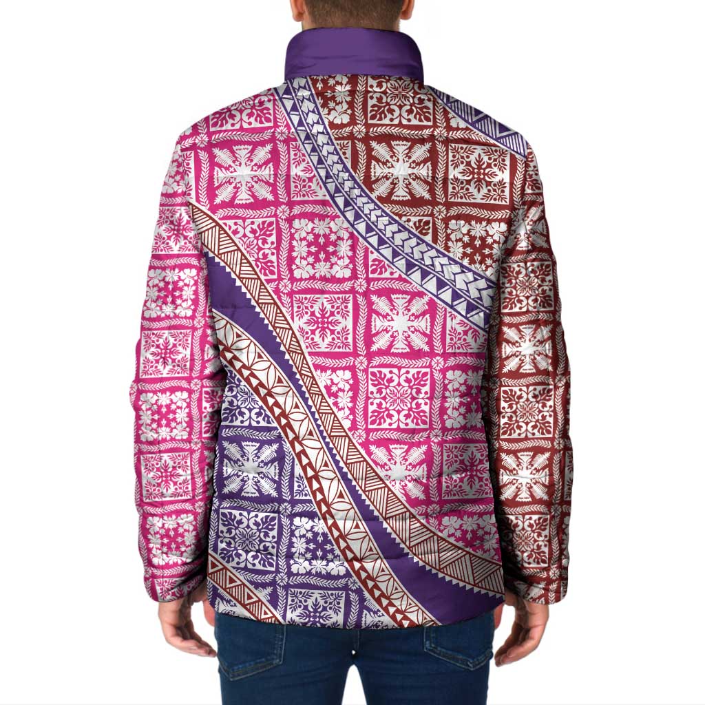 Hawaiian Quilt Pattern Padded Jacket Sweet Color Mixed - Polynesian Pride