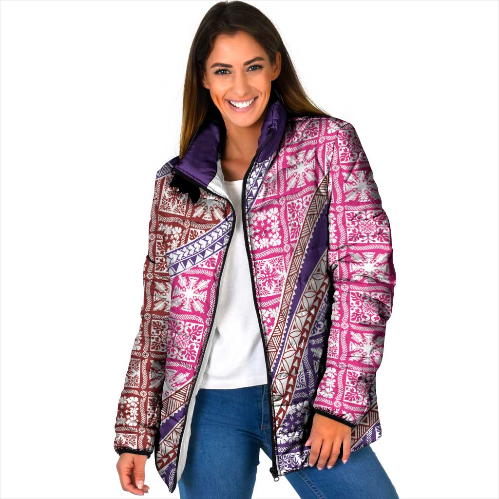 Hawaiian Quilt Pattern Padded Jacket Sweet Color Mixed - Polynesian Pride