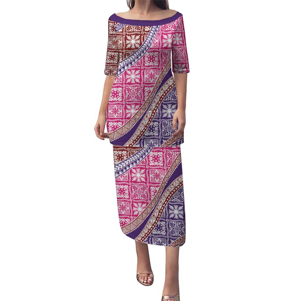 Hawaiian Quilt Pattern Puletasi Sweet Color Mixed - Polynesian Pride