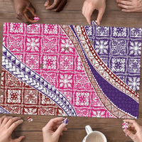 Hawaiian Quilt Pattern Puzzle Sweet Color Mixed - Polynesian Pride