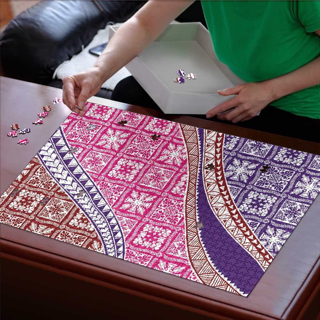 Hawaiian Quilt Pattern Puzzle Sweet Color Mixed - Polynesian Pride