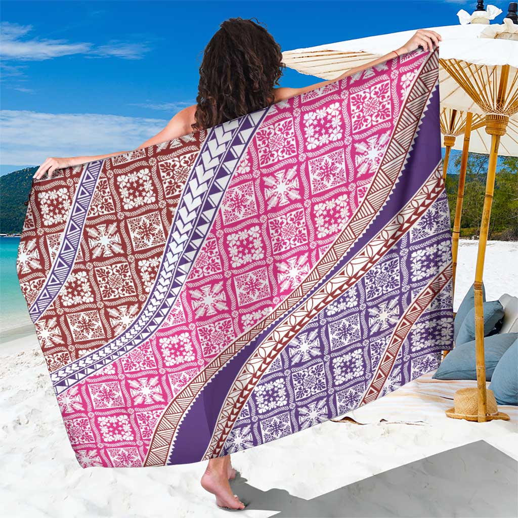 Hawaiian Quilt Pattern Sarong Sweet Color Mixed - Polynesian Pride