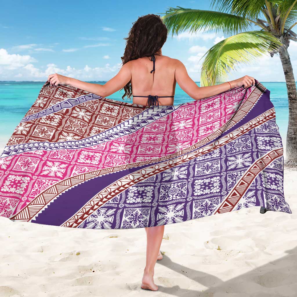 Hawaiian Quilt Pattern Sarong Sweet Color Mixed - Polynesian Pride