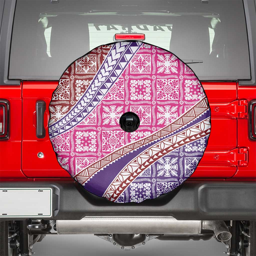 Hawaiian Quilt Pattern Spare Tire Cover Sweet Color Mixed - Polynesian Pride
