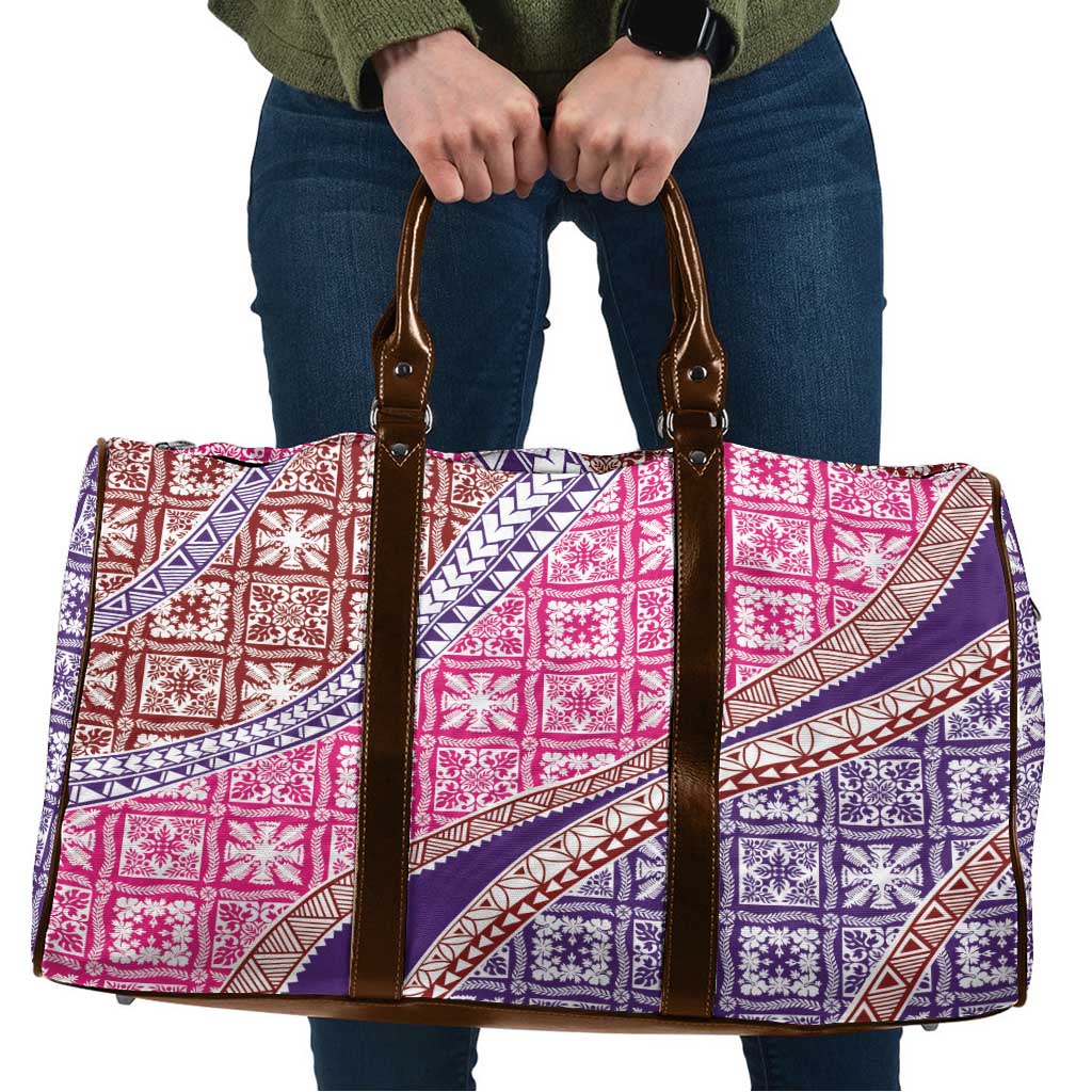Hawaiian Quilt Pattern Travel Bag Sweet Color Mixed - Polynesian Pride