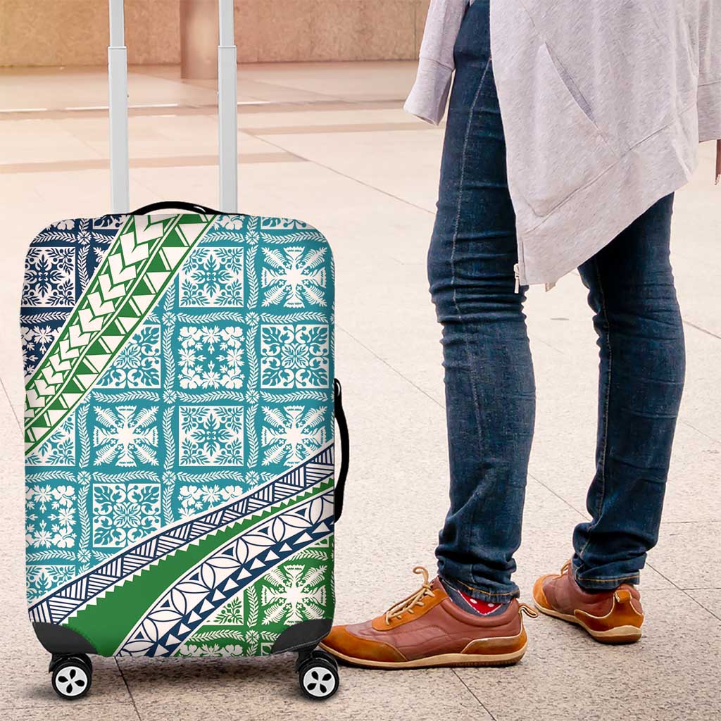 Hawaiian Quilt Pattern Luggage Cover Fresh Color Mixed - Polynesian Pride