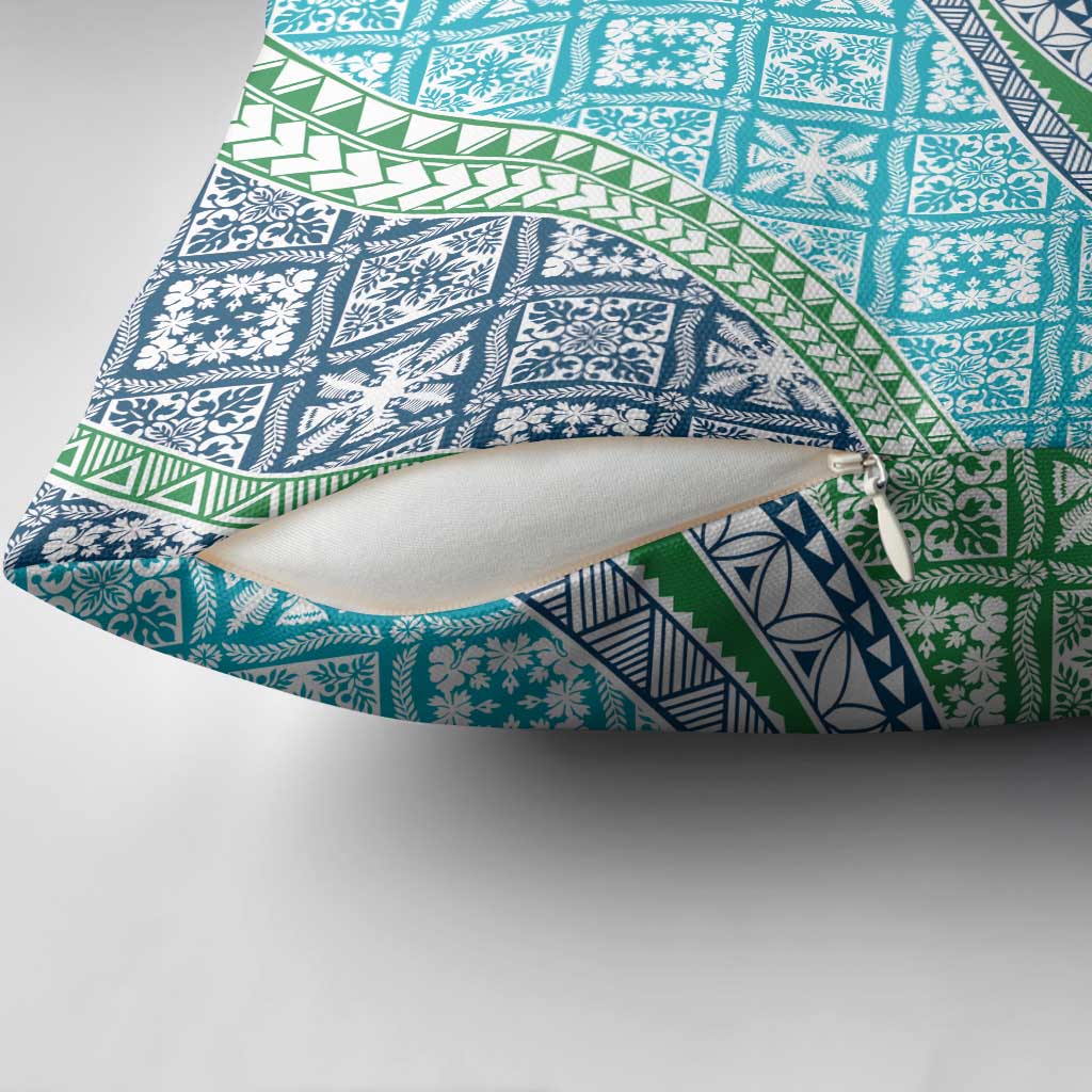 Hawaiian Quilt Pattern Pillow Cover Fresh Color Mixed - Polynesian Pride
