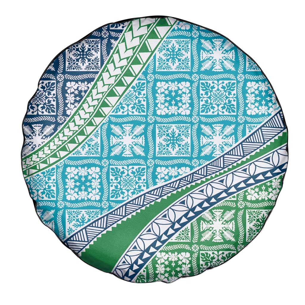 Hawaiian Quilt Pattern Spare Tire Cover Fresh Color Mixed - Polynesian Pride