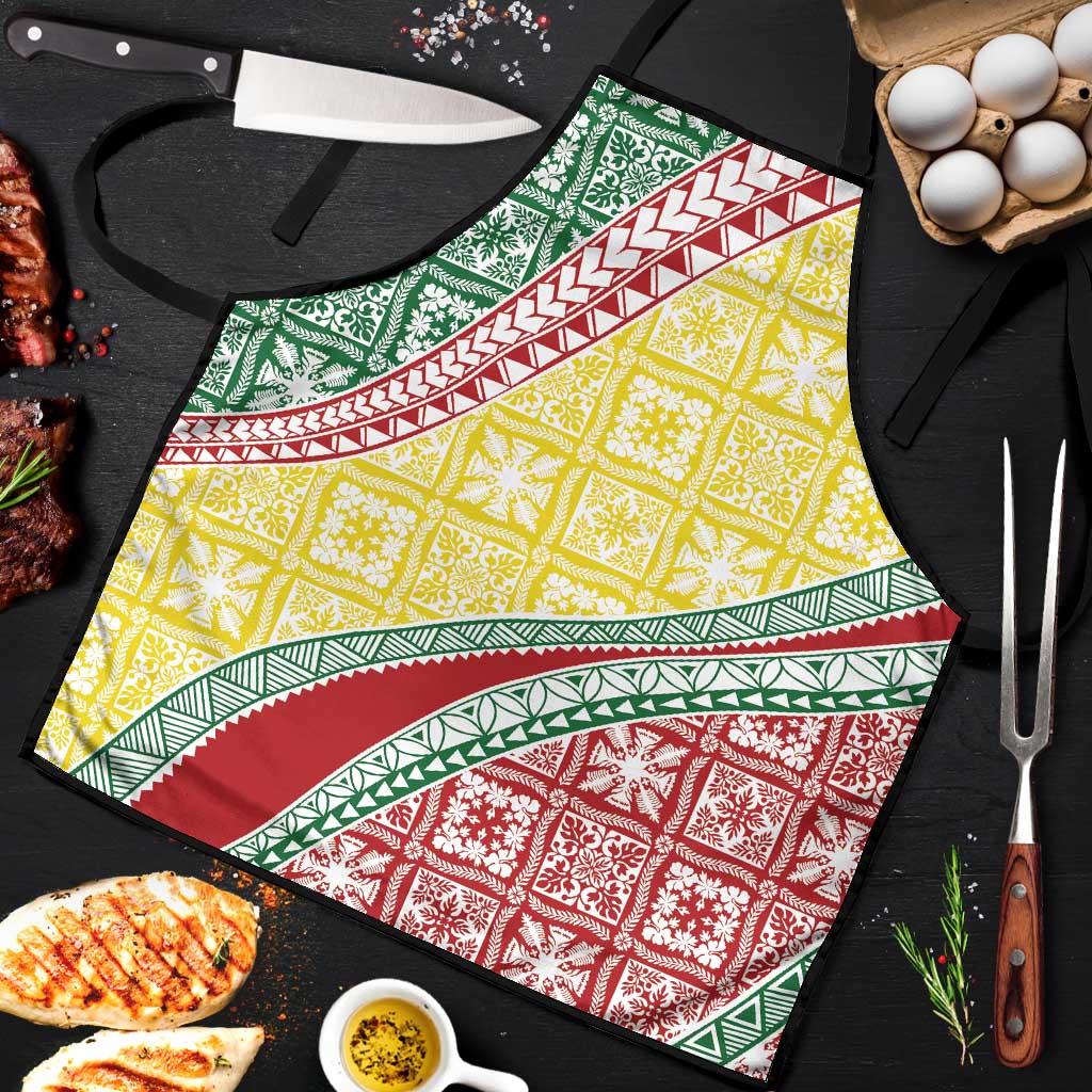 Hawaiian Quilt Pattern Apron Special Color Mixed - Polynesian Pride