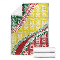 Hawaiian Quilt Pattern Blanket Special Color Mixed - Polynesian Pride