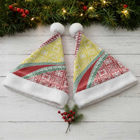 Hawaiian Quilt Pattern Christmas Santa Hat Special Color Mixed - Polynesian Pride
