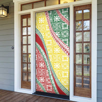 Hawaiian Quilt Pattern Door Cover Special Color Mixed - Polynesian Pride