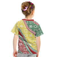 Hawaiian Quilt Pattern Kid T Shirt Special Color Mixed - Polynesian Pride