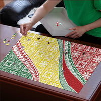 Hawaiian Quilt Pattern Puzzle Special Color Mixed - Polynesian Pride