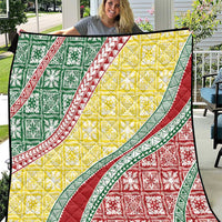 Hawaiian Quilt Pattern Quilt Special Color Mixed - Polynesian Pride